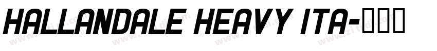 Hallandale Heavy Ita字体转换